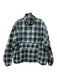 Woolrich Size L Navy & Green Synthetic Plaid Windbreaker Men's Jacket L