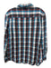 Polo Size L Brown & Blue Cotton Plaid Flannel Button up Men's Long Sleeve Shirt Brown & Blue / L