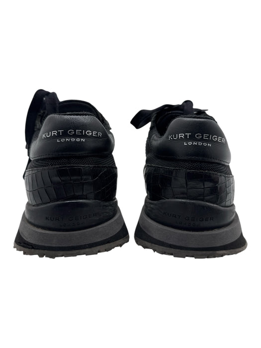 Kurt Geiger Shoe Size 42 Black Leather Embossed Sneaker Men's Shoes Black / 42