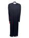 Farm Size S Black Viscose & Polyester Long Sleeve Wide Leg Pleated Jumpsuit Black / S