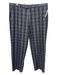 Etro Size 56 Navy Cotton Plaid Khakis Men's Pants Navy / 56