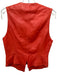 State Of Claud Montana Size 40/M Orange Leather Zip Up Darted Welt Pocket Vest Orange / 40/M