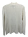 Theory Size P Cream Wool Blend Knit Rib Knit Neckline Mock Neck Sweater Cream / P