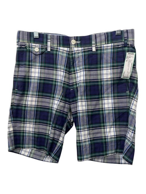 Polo Size 30 Purple & Multi Print Cotton Plaid Men's Shorts Purple & Multi Print / 30