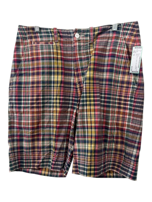 Polo Size 31 Red & Multi Cotton Plaid Men's Shorts Red & Multi / 31