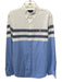 Ralph Lauren AS IS Size L White & Blue Cotton Button Down Long Sleeve Shirt White & Blue / L