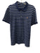 Ralph Lauren Size XL Navy Blue & White Cotton Striped Polo Men's Short Sleeve Navy Blue & White / XL