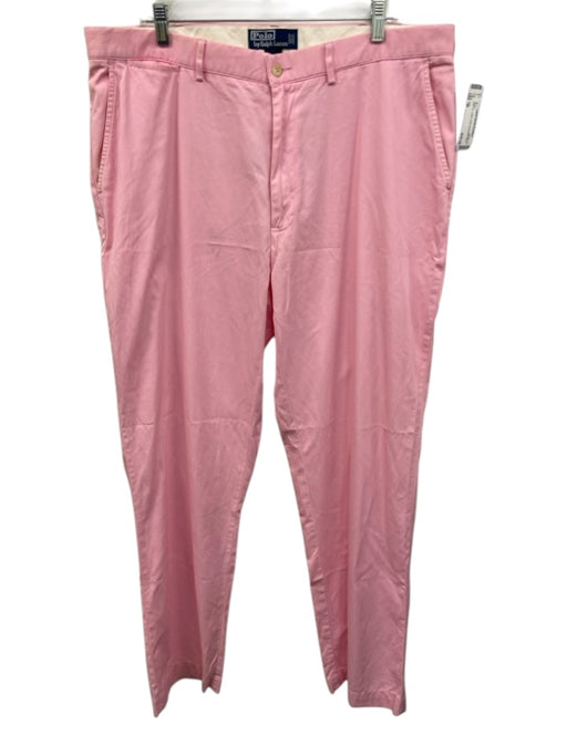 Polo Size 38 Pink Cotton Solid Men's Pants Pink / 38