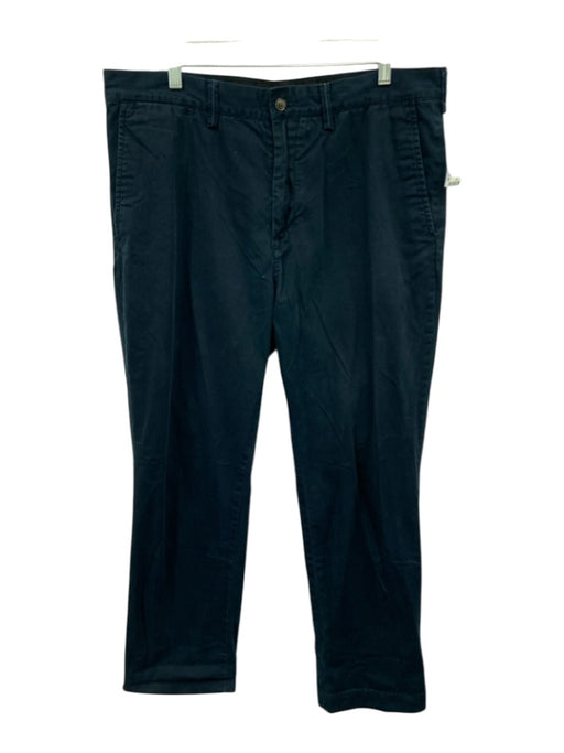 Polo Size 36 Navy Blue Cotton Solid Men's Pants Navy Blue / 36