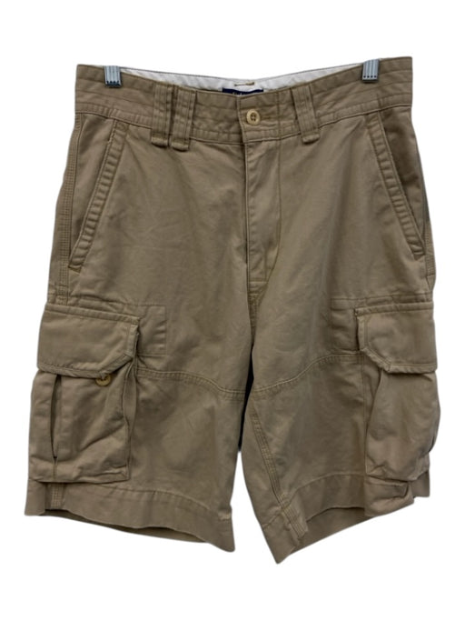 Polo Size 30 Beige Cotton Solid Men's Shorts Beige / 30
