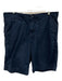 Polo Size 34 Navy Blue Cotton Solid Men's Shorts Navy Blue / 34