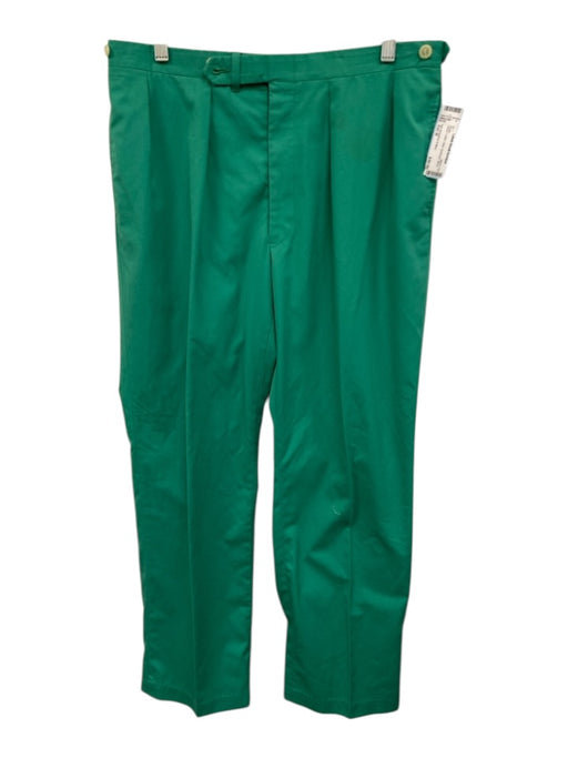 Hart Schaffner & Marx Size Est M Green Cotton Solid Men's Pants Green / Est M