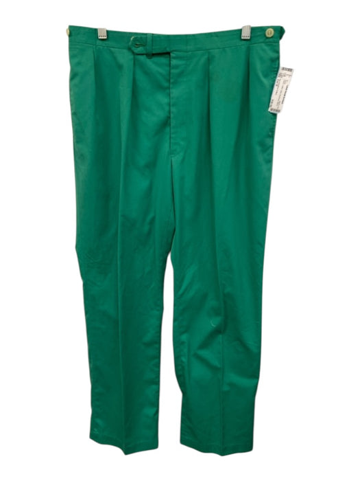 Hart Schaffner & Marx Size Est M Green Cotton Solid Men's Pants Green / Est M