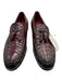 Vinci Shoe Size 42 Dark Red Snakeskin Solid Loafer Dress Men's Shoes Dark Red / 42