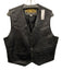 Force Size 44 Black Leather Solid Men's Vest Black / 44