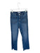 Zara Size 4 Medium Wash Cotton Blend Straight Cut Front Pocket Raw Hem Jeans Medium Wash / 4