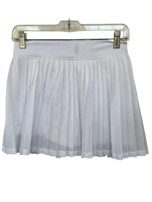 FP Movement Size M White Polyester Blend Mesh Pleated Athletic Skort White / M