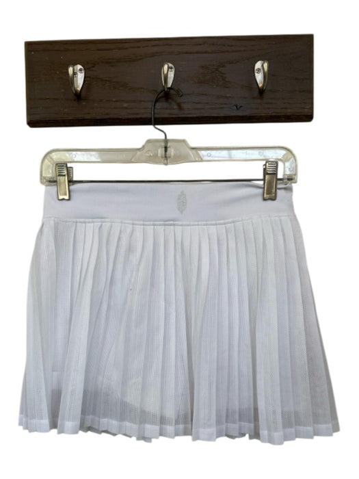 FP Movement Size M White Polyester Blend Mesh Pleated Athletic Skort White / M