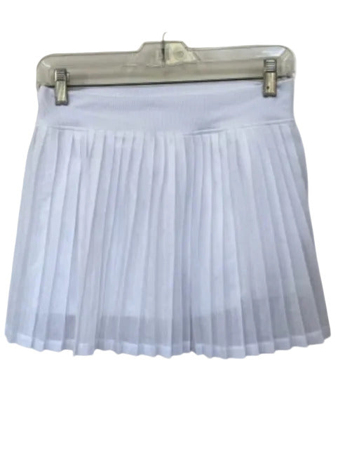 FP Movement Size M White Polyester Blend Mesh Pleated Athletic Skort White / M