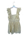 Tularosa Size S Butter Yellow Cotton Lace Detail Square Neck Ruffle sleeve Dress Butter Yellow / S