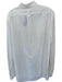 Polo Ralph Lauren Size L White & Navy Cotton Solid Button Down Men's Shirt White & Navy / L