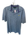 Masters Collection Size L Blue & Purple Pima Cotton Masters Logo Striped Polo Blue & Purple / L
