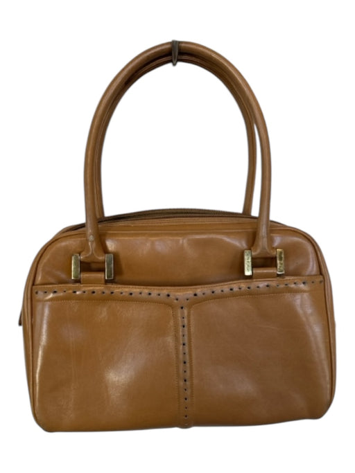 Morris Moskowitz Camel Leather Top Handles Bag Camel / S