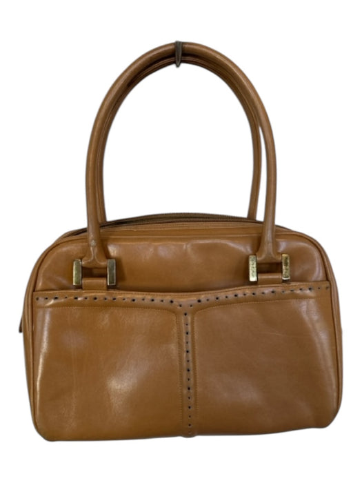 Morris Moskowitz Camel Leather Top Handles Bag Camel / S