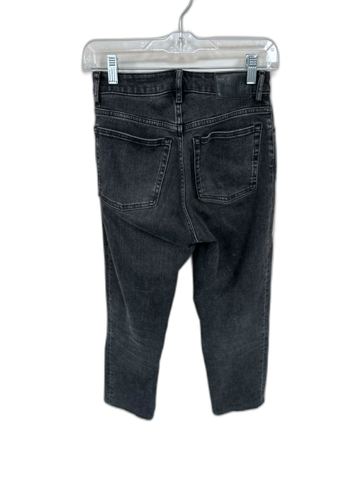 Everlane Size 25 Black Cotton Blend Mid Rise Straight Leg Jeans Black / 25