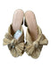 Loeffler Randall Shoe Size 6.5 Gold Metallic Block Heel Bow Mules Gold / 6.5