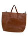 Madewell Brown Leather Top Handle Crossbody Strap Zip Close Bag Brown / M