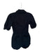 Paige Size 0 Black Cotton & Rayon Denim Pockets Button Up Romper Black / 0