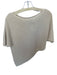Zara Size S Tan Cotton Blend Short Sleeve Knit Asymetrical Cropped Sweater Tan / S