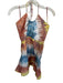 Alexis Size Est XS Orange & Blue Halter Neck Tie Dye Back Zip Dress Orange & Blue / Est XS