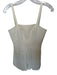 Alexis Size XS Cream Polyester Blend Sleeveless Back Zip Romper Cream / XS