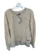 Pilcro Size S Cream Cotton Long Sleeve Embroider Detailing Top Cream / S