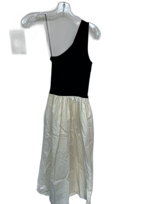Rails Size XS Black & Cream Cotton Blend One Shoulder Color Block Maxi Dress Black & Cream / XS