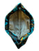 Lauren Merkin Black & Multi Silk Magnetic Closure gold interior Clutch Black & Multi