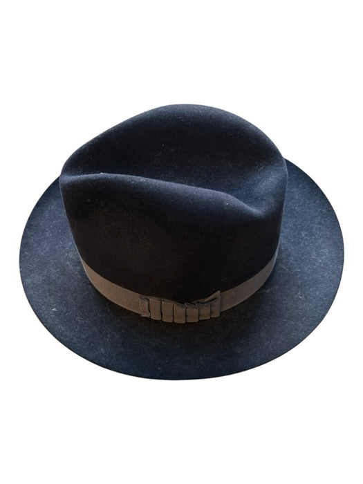 Bailey of Hollywood Black Suede Ribbon lining Hat Black / 6 & 7/8