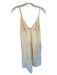 English Factory Size L Cream Cotton Spaghetti Strap Maxi Dress Cream / L