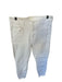 Mother Size 30 White Cotton Blend High Waist Lace Detail Jeans White / 30