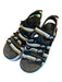 Nike Shoe Size 8 Black & Tan Canvas Platform Velcro Athletic Sandals Black & Tan / 8