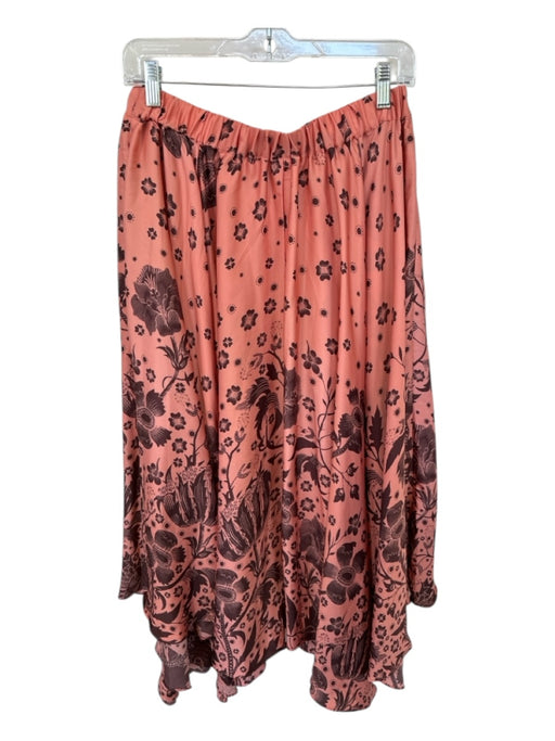 Florence Broadhurst for Kate Spade Size M Peach & brown Polyester Maxi Skirt Peach & brown / M
