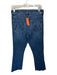 Mother Size 31 Med Dark Wash Cotton Blend High Waist Bootcut Raw Hem Jeans Med Dark Wash / 31