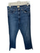 Mother Size 31 Med Dark Wash Cotton Blend High Waist Bootcut Raw Hem Jeans Med Dark Wash / 31
