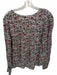 Veronica Beard Size 8 Red & Blue Viscose Long Sleeve Botanical Buttons Top Red & Blue / 8