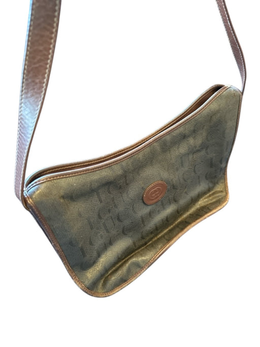 Gucci Brown Leather Logo Shoulder Strap Zip closure Bag Brown / S