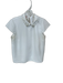 Ted Baker Size 4 White Polyester Pearl Collar Short Sleeve Top White / 4