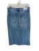 Pistola Size 30 Med Light Wash Cotton High Waist Slit Denim Midi Skirt Med Light Wash / 30