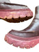Coach Shoe Size 8 Wine Leather Platform Rubber Sole Chelsea Boots Wine / 8